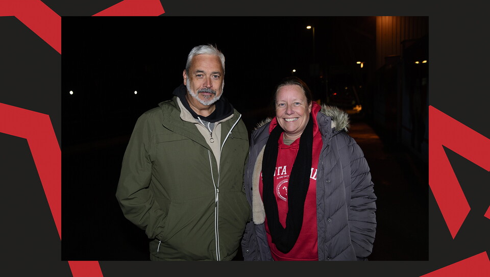 A fan image from Lincoln's home game against Bolton Wanderers