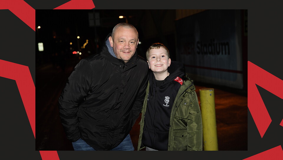 A fan image from Lincoln's home game against Bolton Wanderers