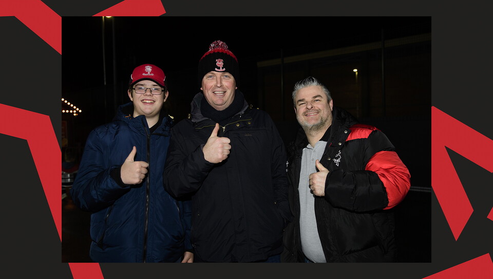 A fan image from Lincoln's home game against Bolton Wanderers