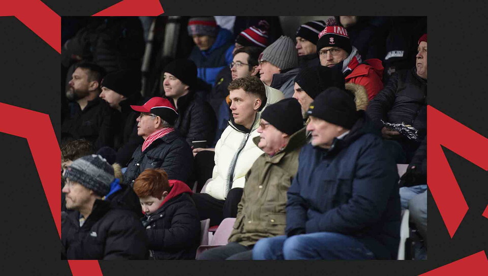 A fans image from City's away game at Northampton Town.