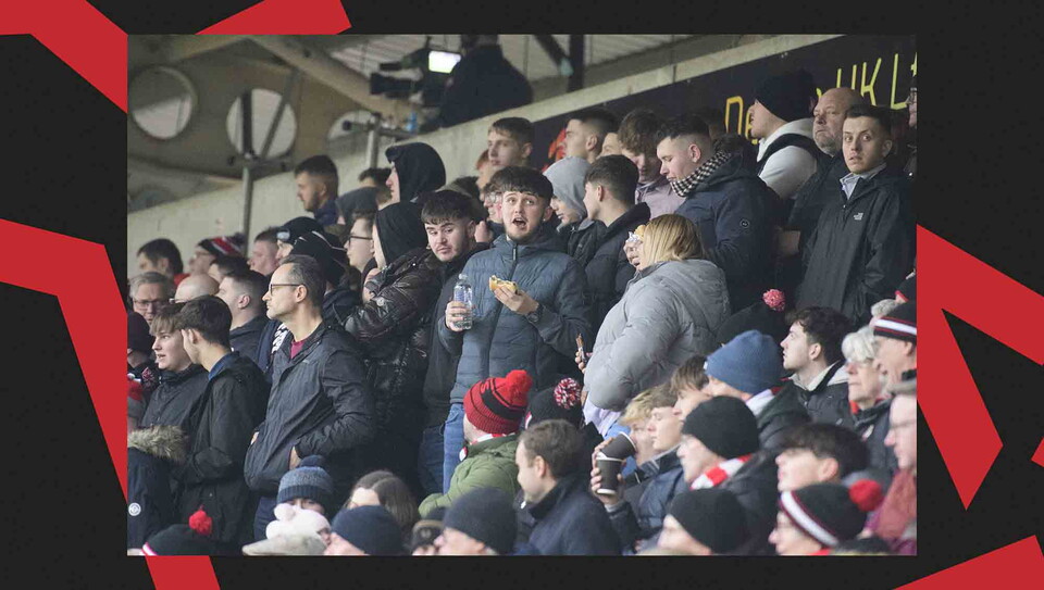 A fans image from City's away game at Northampton Town.