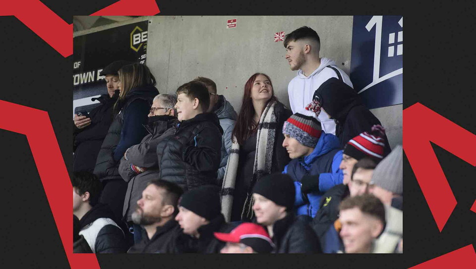 A fans image from City's away game at Northampton Town.