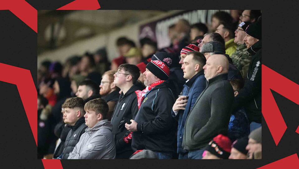 A fans image from City's away game at Northampton Town.