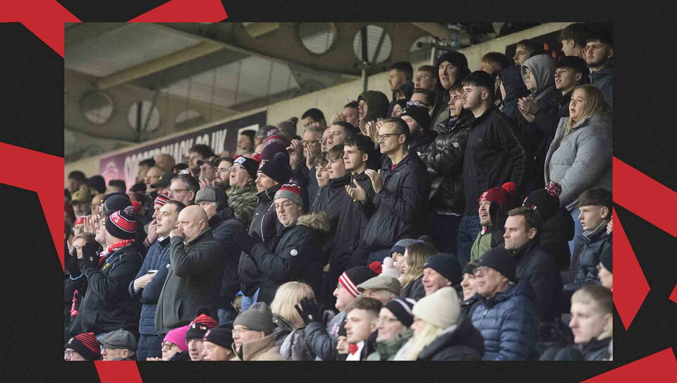 A fans image from City's away game at Northampton Town.