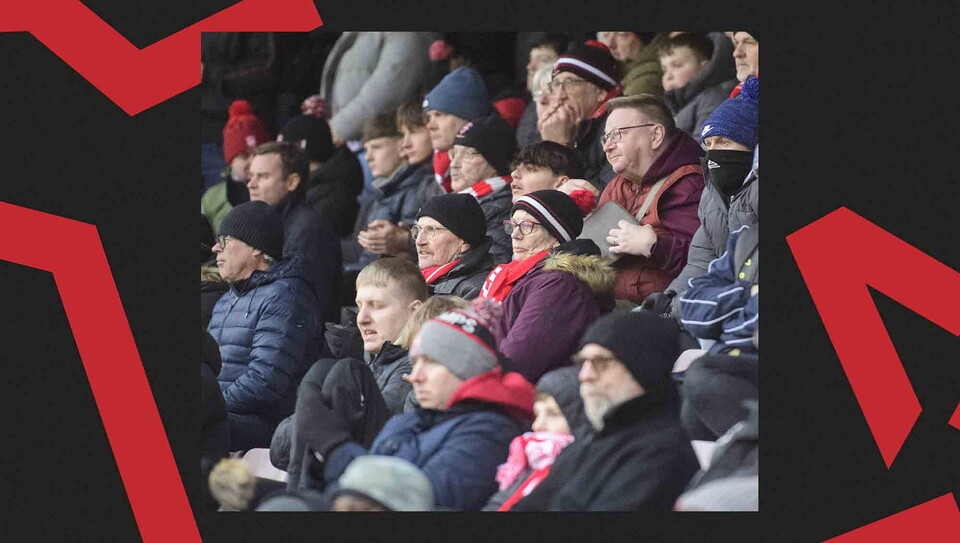 A fans image from City's away game at Northampton Town.