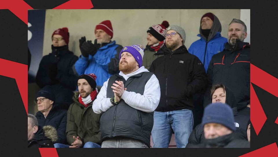 A fans image from City's away game at Northampton Town.
