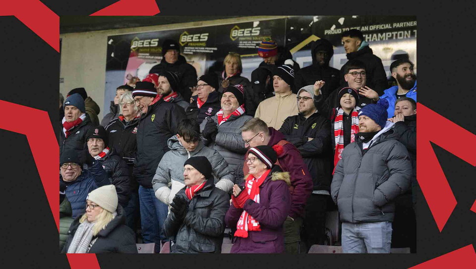 A fans image from City's away game at Northampton Town.