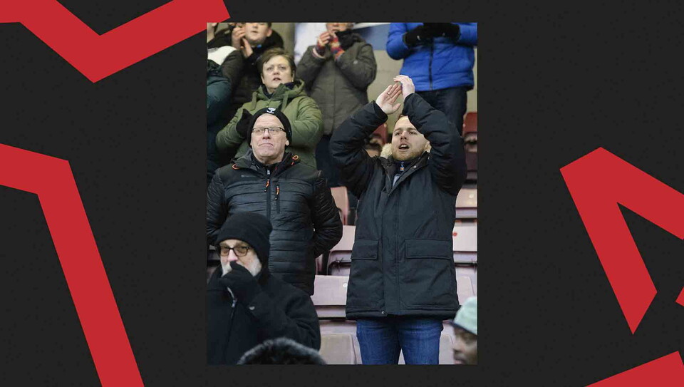 A fans image from City's away game at Northampton Town.