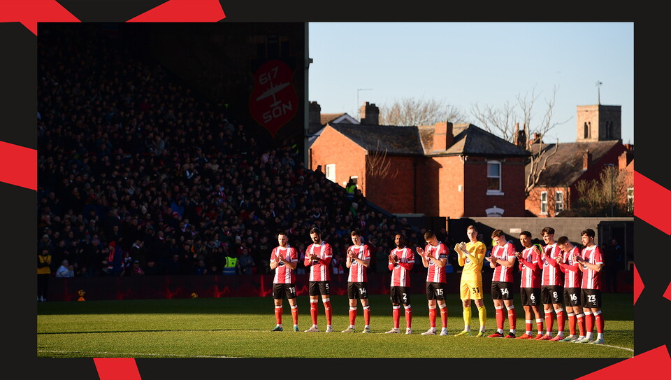 A match photo from City's 5-1 home win over Peterborough United