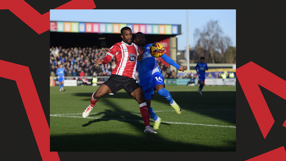 A match photo from City's 5-1 home win over Peterborough United