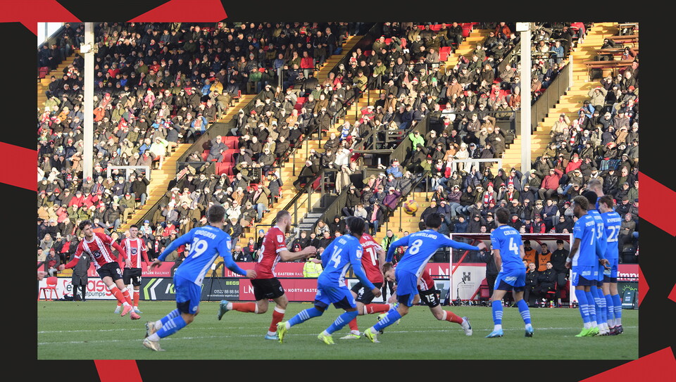 A match photo from City's 5-1 home win over Peterborough United