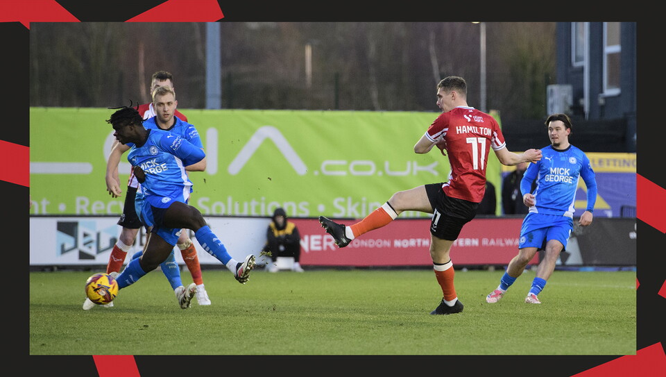 A match photo from City's 5-1 home win over Peterborough United