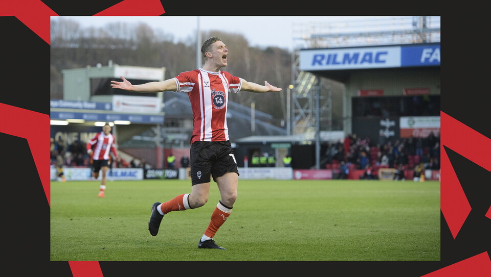 A match photo from City's 5-1 home win over Peterborough United