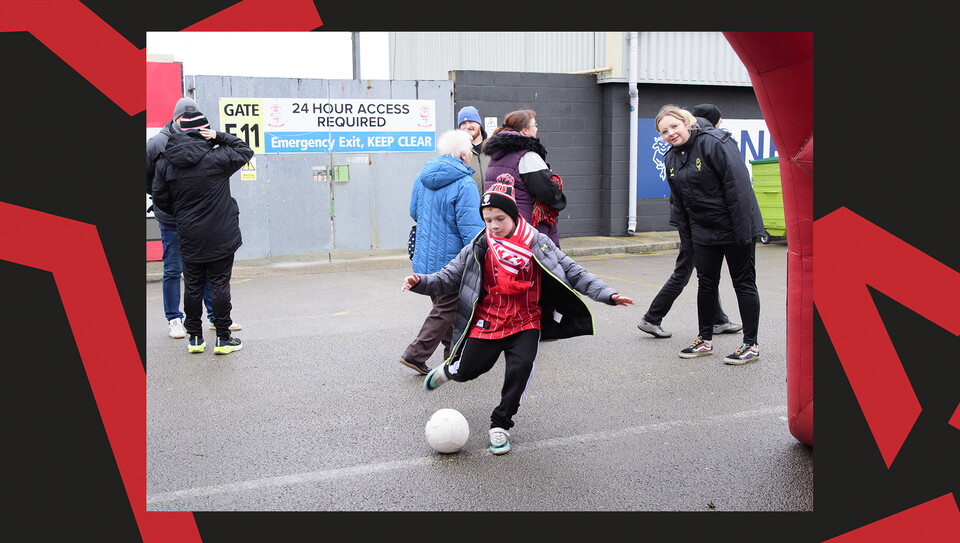 A fan image from Lincoln City vs Rotherham United.