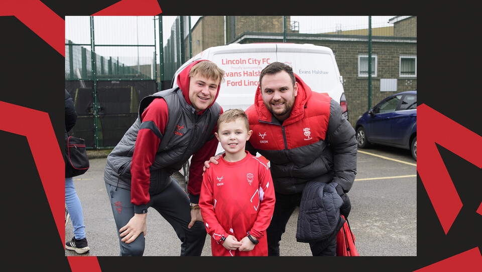 A fan image from Lincoln City vs Rotherham United.