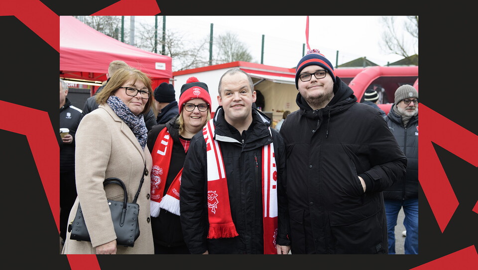 A fan image from Lincoln City vs Rotherham United.