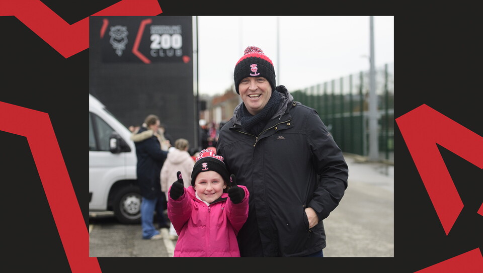 A fan image from Lincoln City vs Rotherham United.