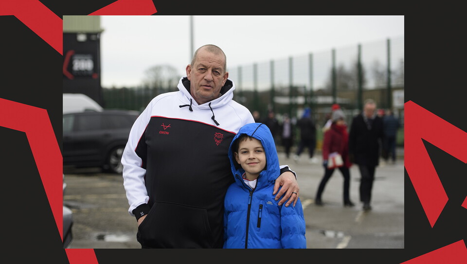 A fan image from Lincoln City vs Rotherham United.