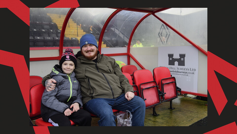 A fan image from Lincoln City vs Rotherham United.