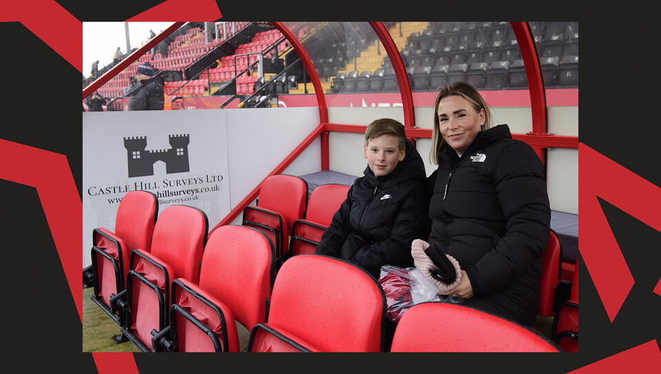 A fan image from Lincoln City vs Rotherham United.