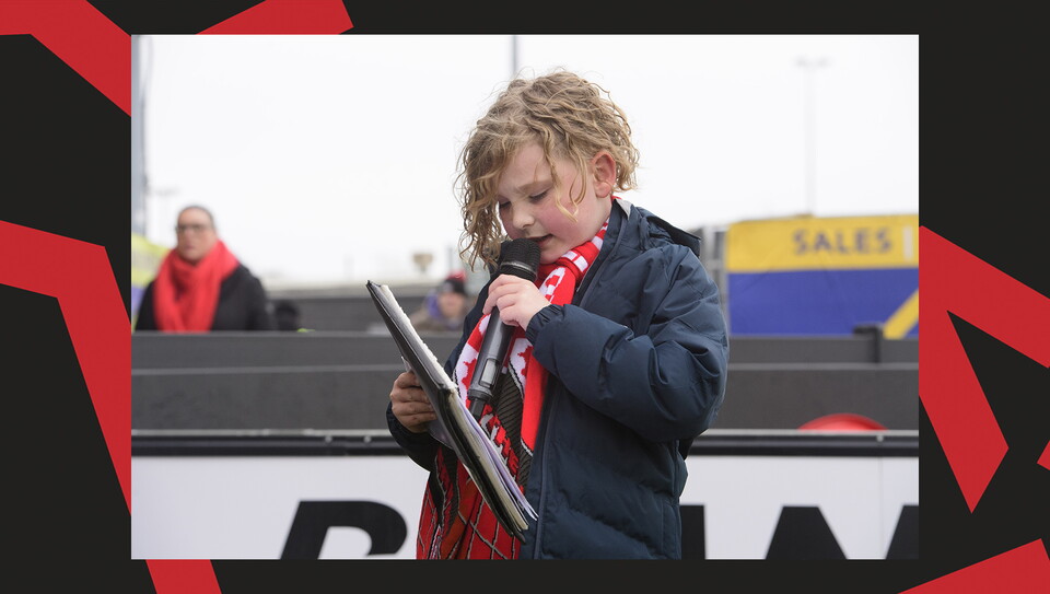 A fan image from Lincoln City vs Rotherham United.