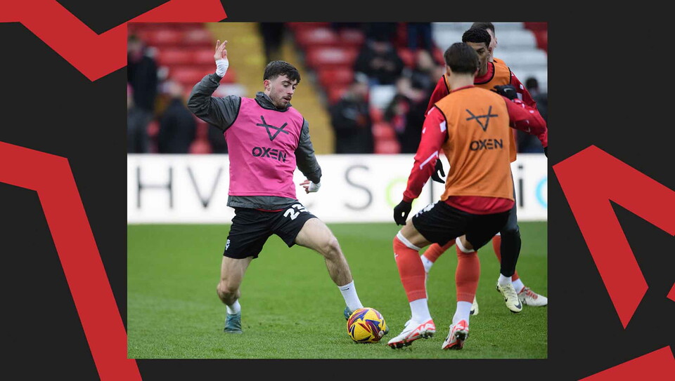 A match action image from Lincoln's 0-0 home draw against Stevenage.