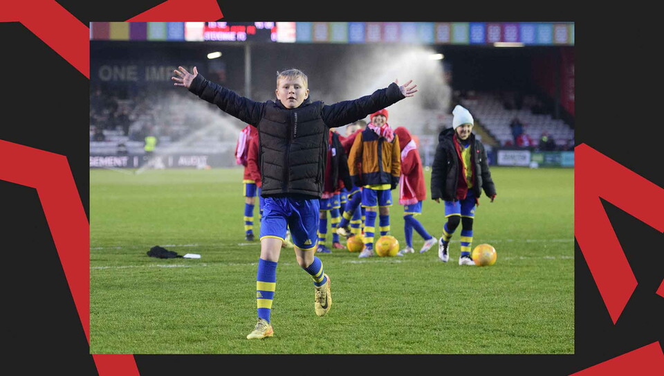 A matchday experience image from City's home game against Stevenage