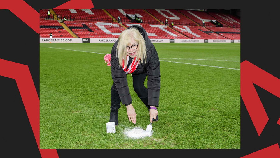 A fans image from Lincoln's 0-0 home draw against Stevenage.