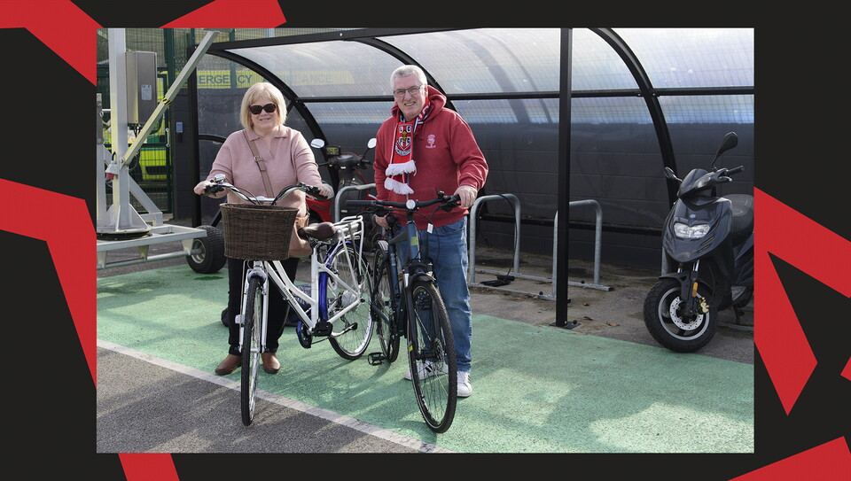 A fan image from City's home game against Burton Albion.