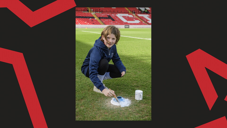 A fan image from City's home game against Burton Albion.