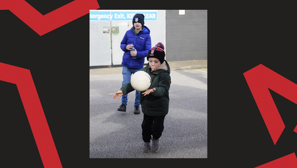 A fan image from City's home game against Burton Albion.