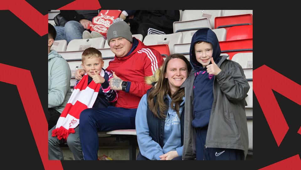 A fan image from City's home game against Burton Albion.