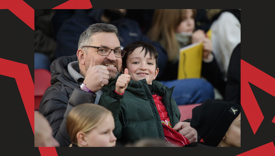 A fan image from City's home game against Burton Albion.