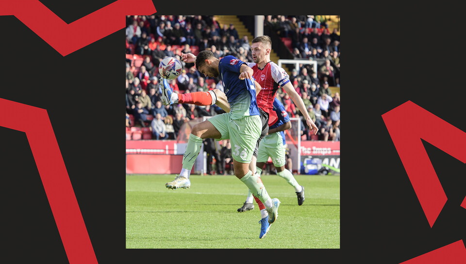A match action image from City's home game against Burton Albion.