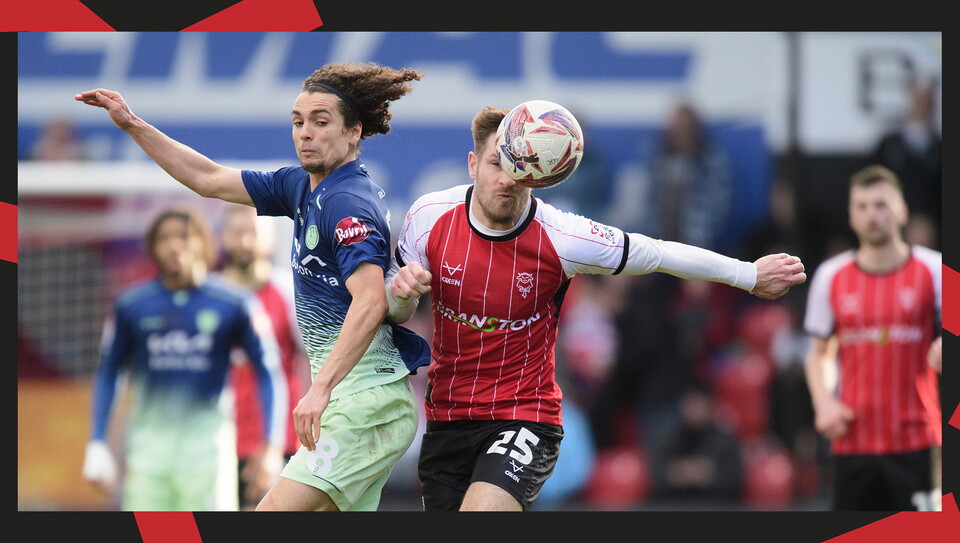 A match action image from City's home game against Burton Albion.