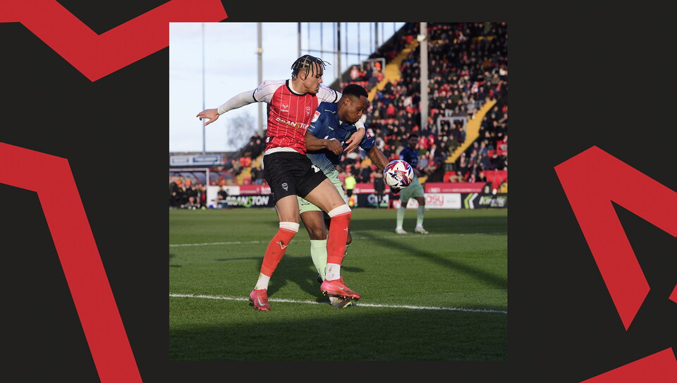 A match action image from City's home game against Burton Albion.