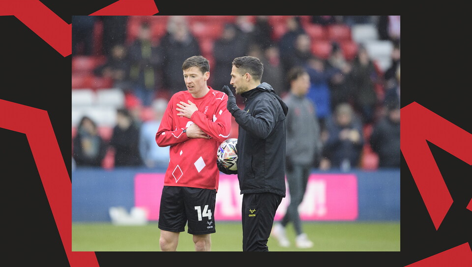 Action from Lincoln City v Cambridge United