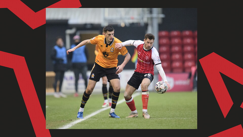 Action from Lincoln City v Cambridge United