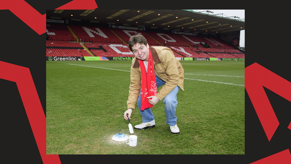 Fans attend Lincoln City against Cambridge United