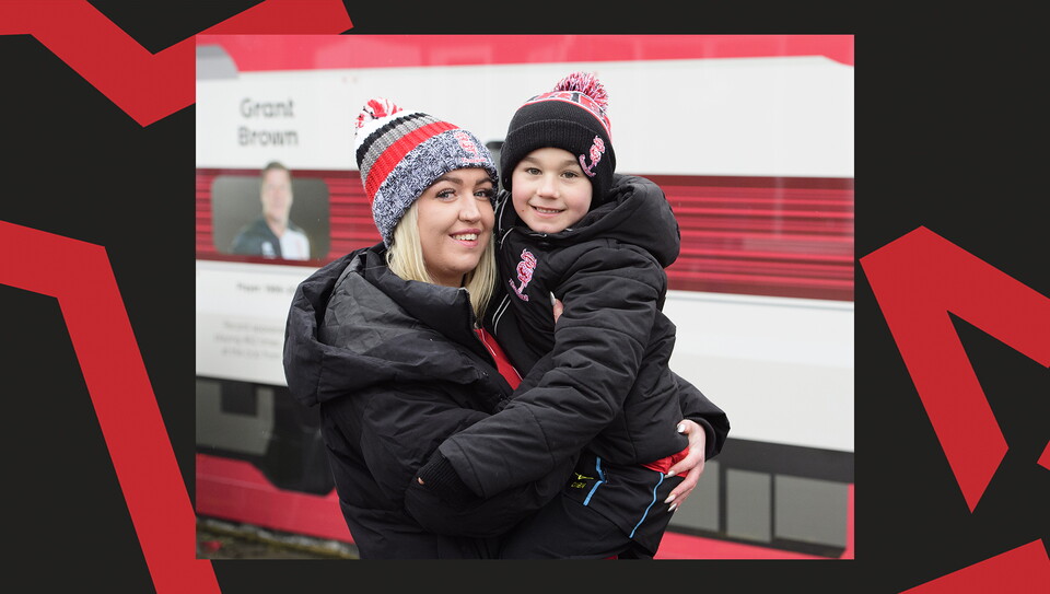 Fans attend Lincoln City against Cambridge United