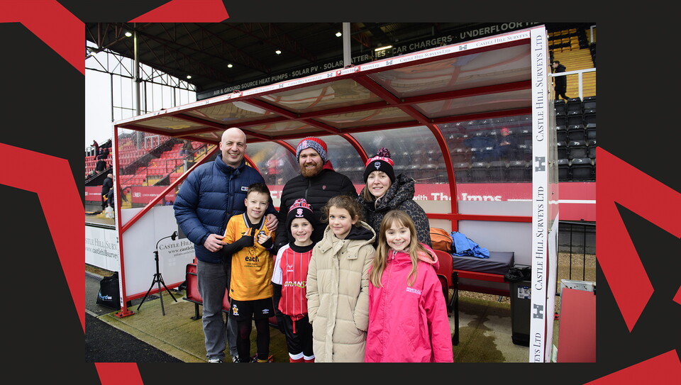 Fans attend Lincoln City against Cambridge United