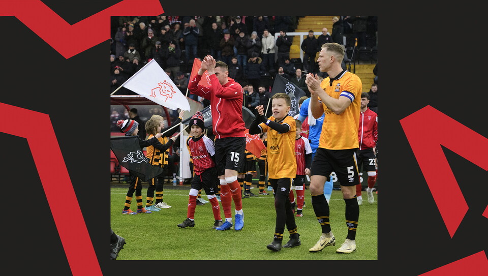 A matchday experience image from City's 1-1 home draw against Cambridge United.