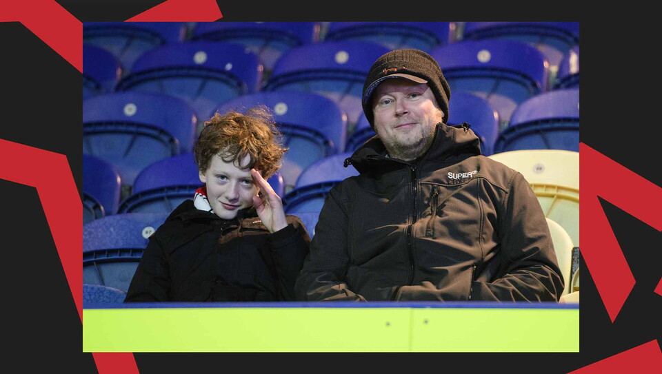 A fan image from City's away win at Mansfield Town.