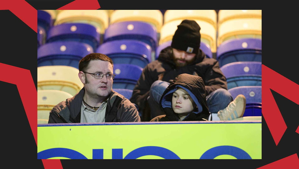 A fan image from City's away win at Mansfield Town.