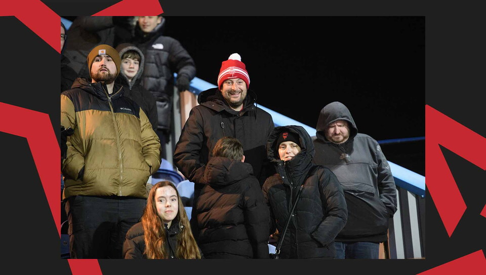 A fan image from City's away win at Mansfield Town.
