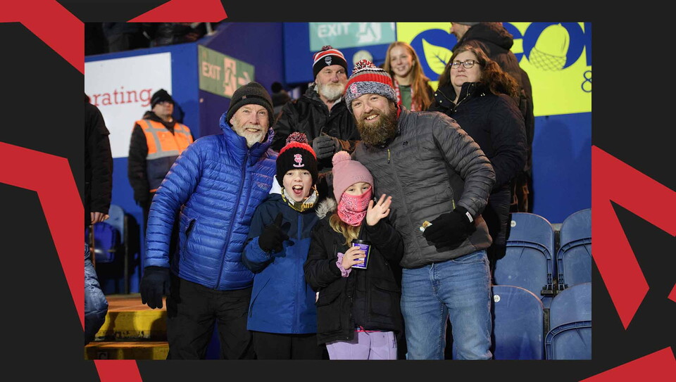 A fan image from City's away win at Mansfield Town.