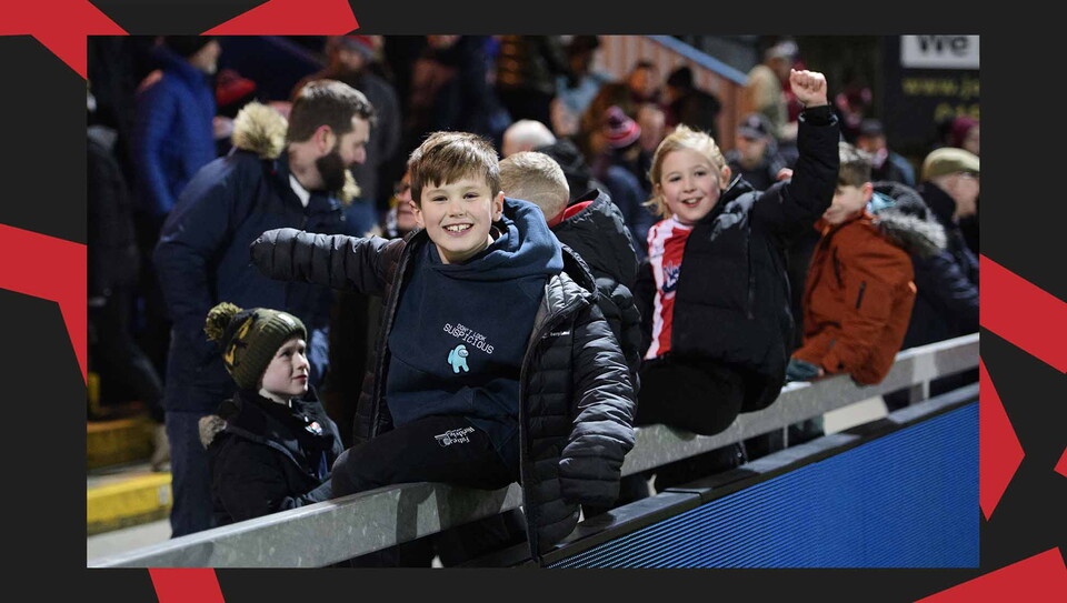 A fan image from City's away win at Mansfield Town.