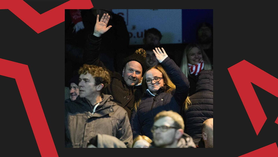 A fan image from City's away win at Mansfield Town.