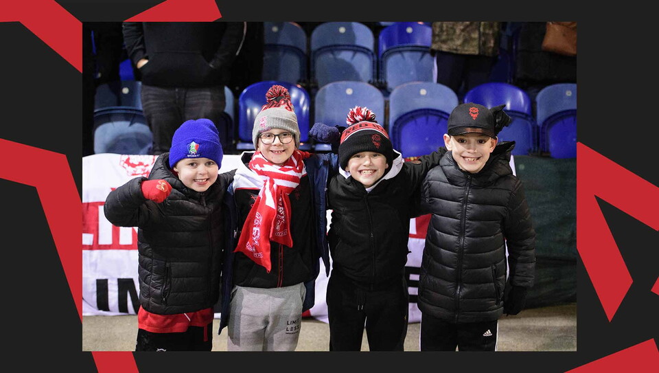 A fan image from City's away win at Mansfield Town.