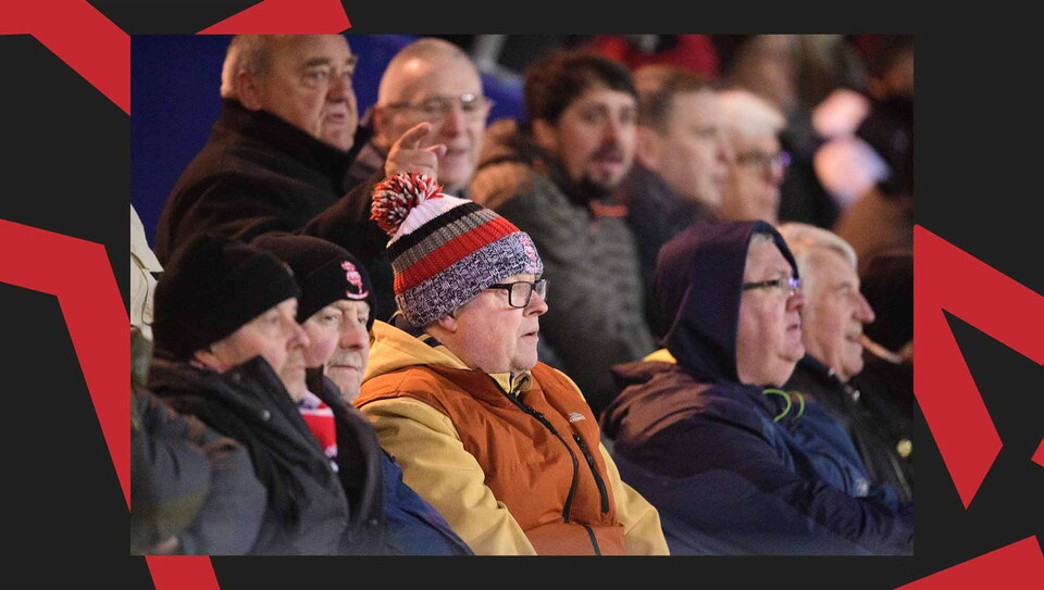 A fan image from City's away win at Mansfield Town.
